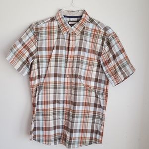 G. H. Bass & Co. Men's Short Sleeve Plaid Shirt